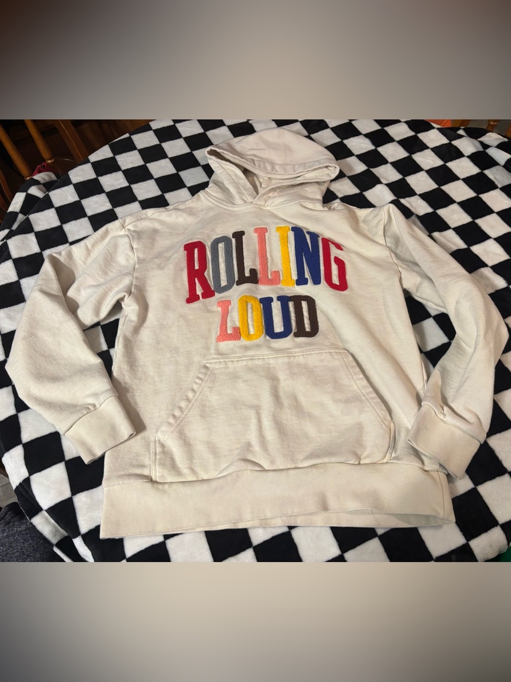 Free on bundle Women’s medium rolling loud stained hoodie